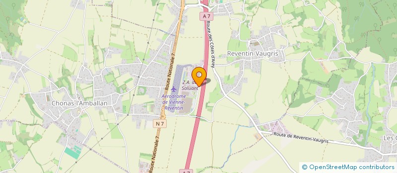 localisation de l'entreprise GITE  REVENTIN-VAUGRIS