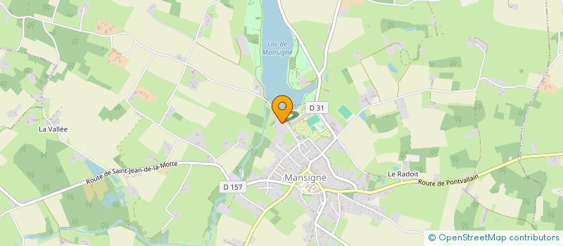 localisation de l'entreprise GITE 72510  MANSIGNE