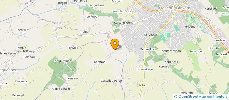 localisation de l'entreprise GITE 8 KERALLAN  PLONEOUR-LANVERN