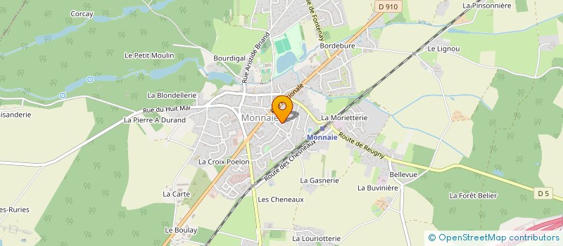 localisation de l'entreprise GITE ANIMAL  NEUILLE LE LIERRE