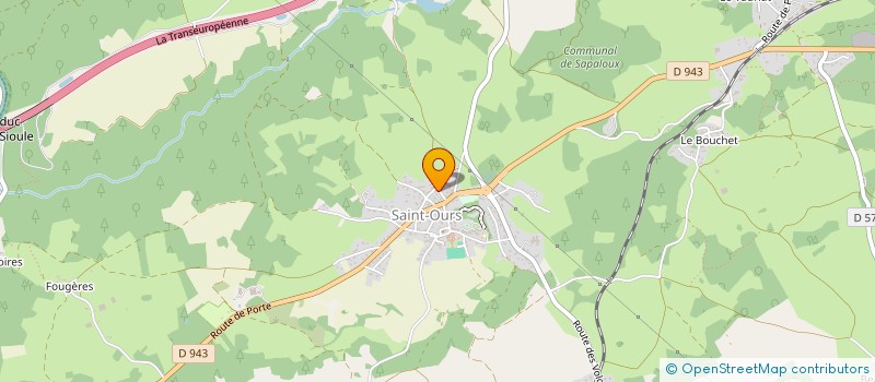 localisation de l'entreprise GITE AU FIL DU TEMPS  SAINT-OURS