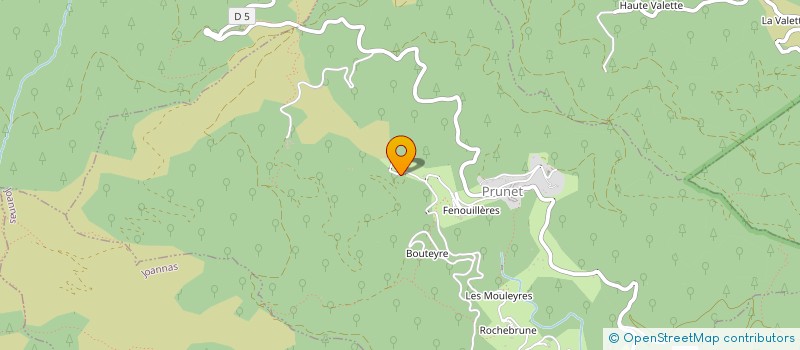 localisation de l'entreprise GITE CHAMBOLAND à PRUNET