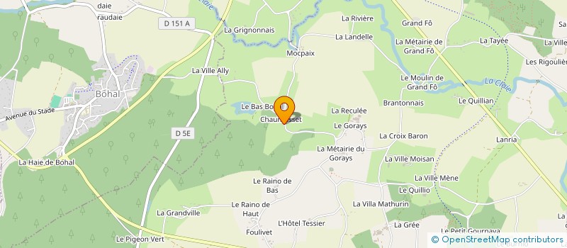 localisation de l'entreprise GITE CHAUMUSSET  PLEUCADEUC