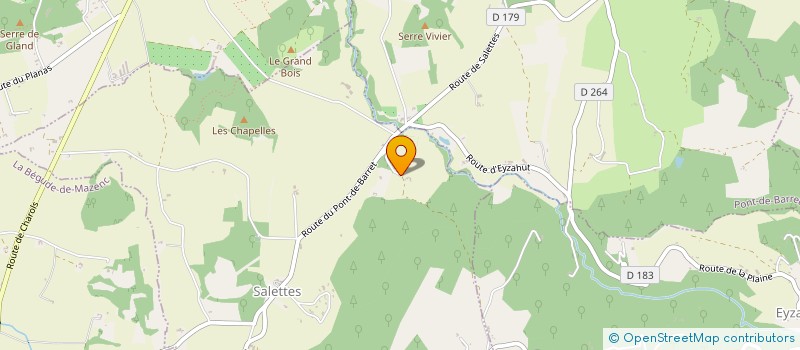 localisation de l'entreprise GITE CHEZ CO  SALETTES