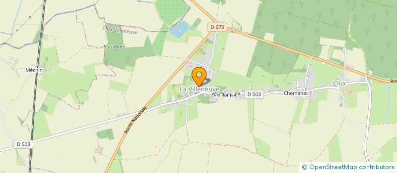 localisation de l'entreprise GITE CHEZ JACQUELINE  CLUX-VILLENEUVE