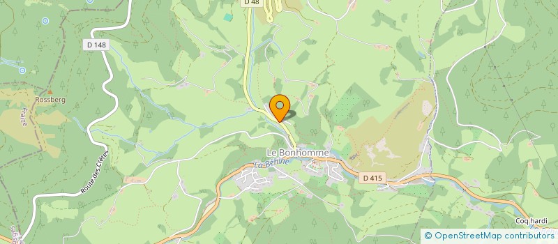 localisation de l'entreprise GITE  CHEZ MARIE-LOUISE  LE BONHOMME