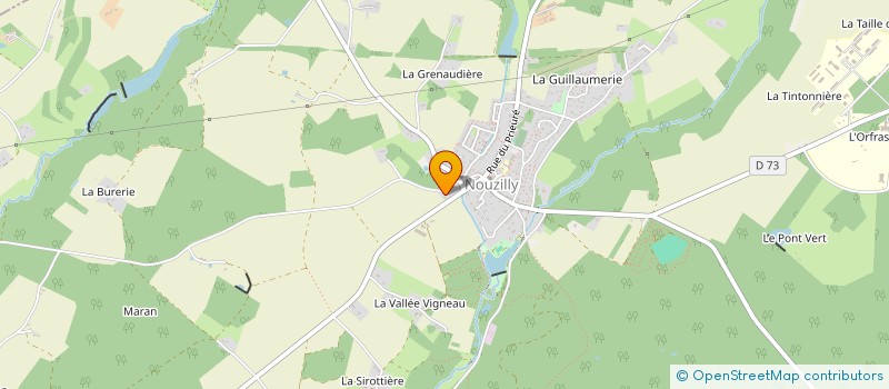 localisation de l'entreprise GITE DE BELLEFONTAINE  NOUZILLY