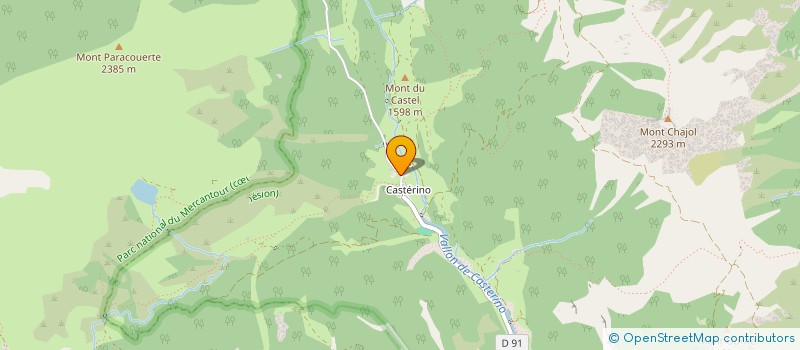 localisation de l'entreprise GITE DE CASTERINO à TENDE