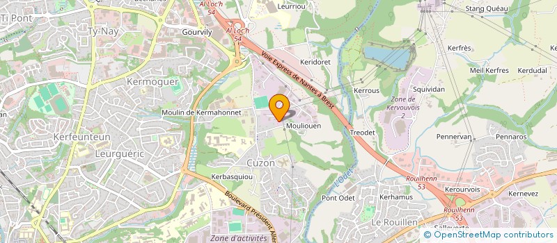 localisation de l'entreprise GITE DE FRANCE RELAIS DU FINISTERE à QUIMPER