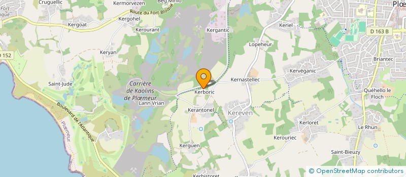 localisation de l'entreprise GITE DE KERBORIC à PLOEMEUR