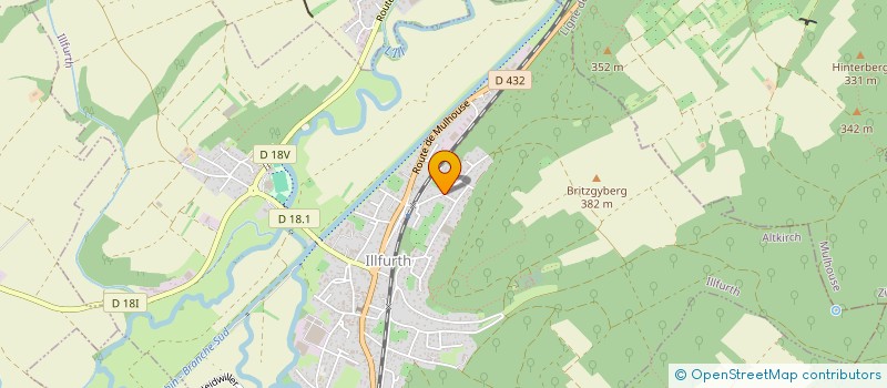 localisation de l'entreprise GITE DE L'ETANG  ILLFURTH