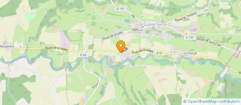 localisation de l'entreprise GITE DE LA CASCADE  LE GRAND-SERRE