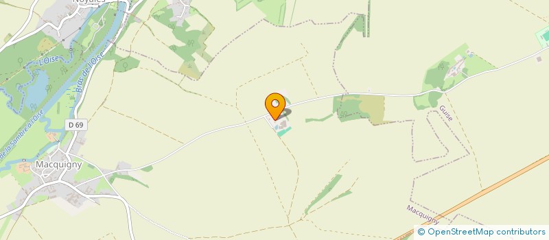 localisation de l'entreprise GITE DE LA FERME DE COUVRON  MACQUIGNY