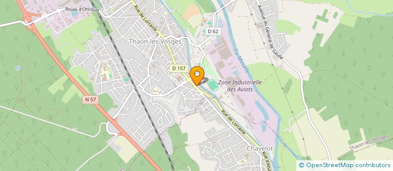 localisation de l'entreprise GITE DE LA FORET  THAON-LES-VOSGES