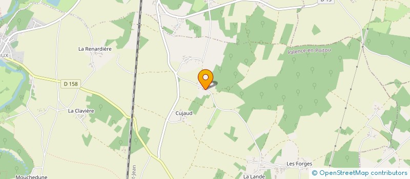 localisation de l'entreprise GITE  DE  LA  JARRIGE  VALENCE-EN-POITOU