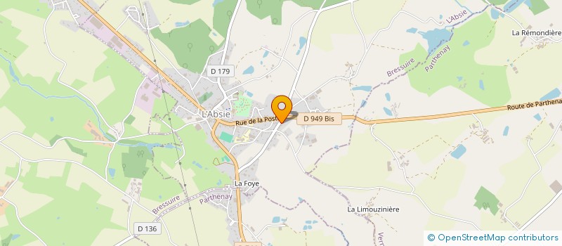 localisation de l'entreprise GITE DE LA MORINIERE  L'ABSIE