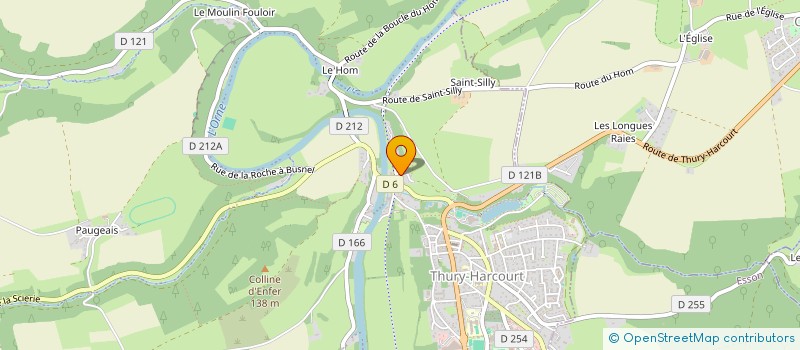 localisation de l'entreprise GITE DE LA ROCHE BOUQUET  THURY-HARCOURT-LE-HOM