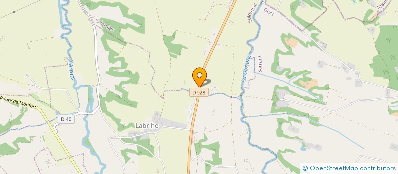 localisation de l'entreprise GITE DE MAUVIELLE  SOLOMIAC