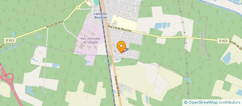 localisation de l'entreprise GITE DE MIPROVENT  LAMOTTE-BEUVRON