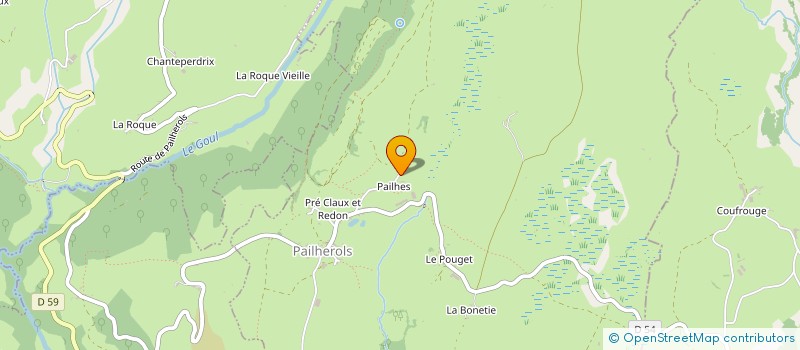localisation de l'entreprise GITE DE PAILHES à PAILHEROLS