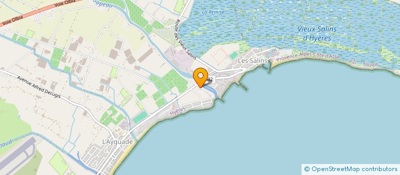 localisation de l'entreprise GITE DE PLONGEE DU GAPEAU à HYERES
