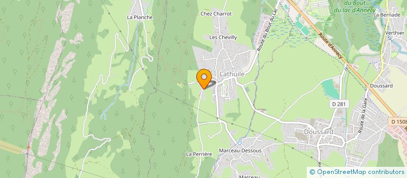 localisation de l'entreprise GITE DE PONTGIBAUD  LATHUILE