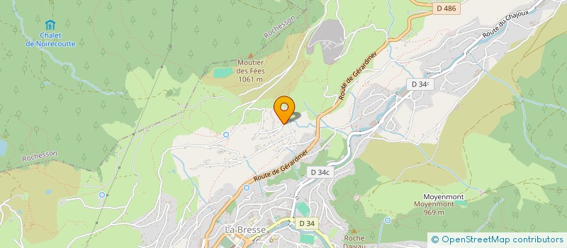 localisation de l'entreprise GITE DES CHARMES  LA BRESSE