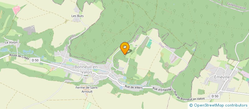 localisation de l'entreprise GITE DES CIMES  BONNEUIL-EN-VALOIS