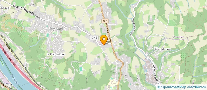 localisation de l'entreprise GITE DES HAYS  SEYSSUEL