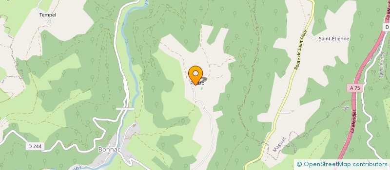 localisation de l'entreprise GITE DES SONGES DE POUZOL à BONNAC