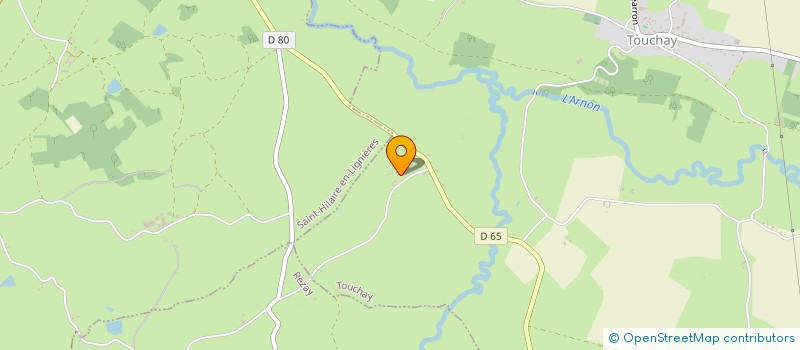 localisation de l'entreprise GITE DES SOUPIZONS  TOUCHAY