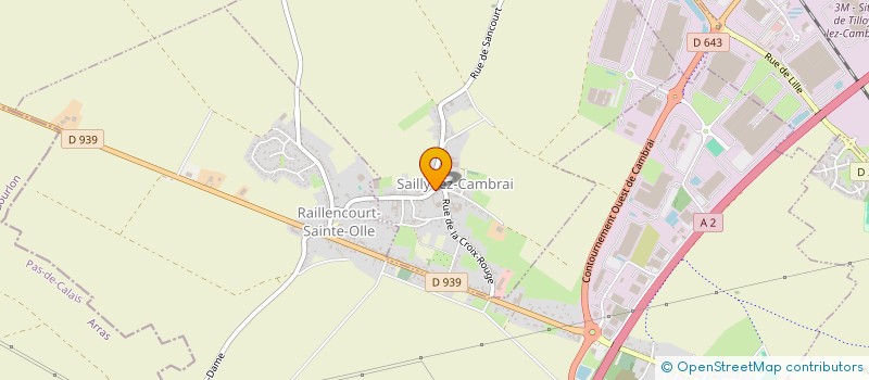 localisation de l'entreprise GITE DES TROIS TILLEULS à SAILLY-LEZ-CAMBRAI