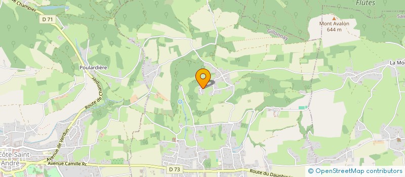 localisation de l'entreprise GITE DOMAINE DES ETOILES  GILLONNAY