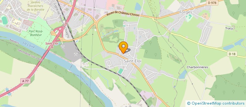 localisation de l'entreprise GITE DU DOMAINE BERNAISSE  SAINT-ELOI