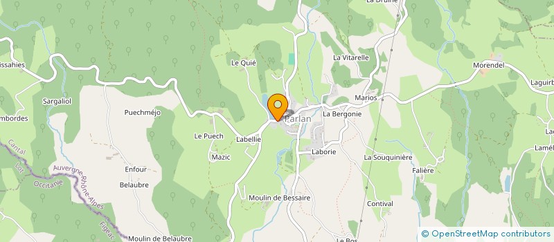 localisation de l'entreprise GITE DU MOULIN à PARLAN