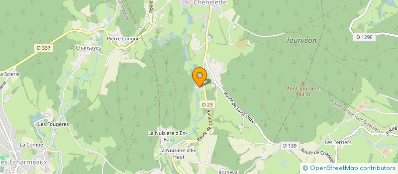 localisation de l'entreprise GITE DU MOULIN  CHENELETTE