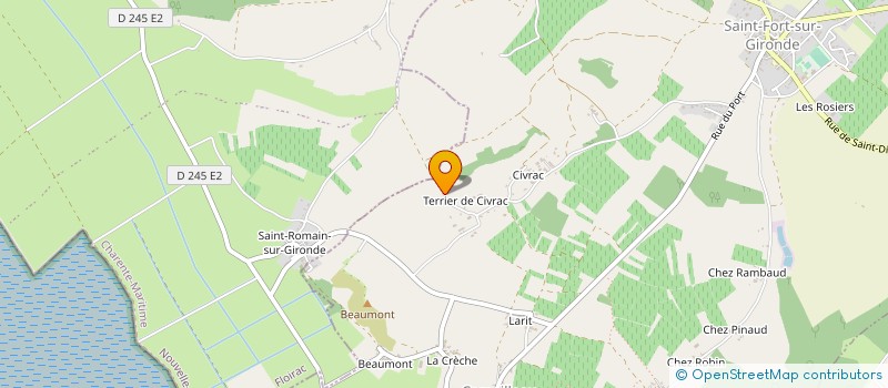 localisation de l'entreprise GITE DU PANORAMA à SAINT-FORT-SUR-GIRONDE