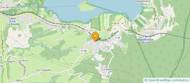 localisation de l'entreprise GITE DU ROCHERAY  LEPIN-LE-LAC