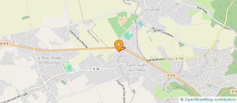 localisation de l'entreprise GITE DU ROUMOIS  SAINT-OUEN-DU-TILLEUL