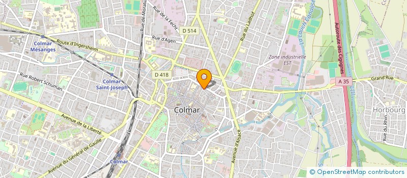 localisation de l'entreprise GITE EDEN  COLMAR