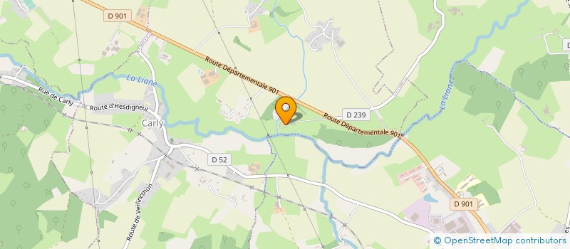 localisation de l'entreprise GITE EQUESTRE DU MOULIN  QUESTRECQUES