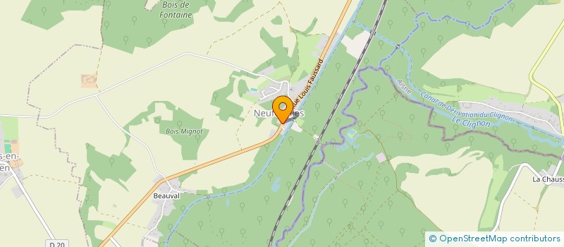 localisation de l'entreprise GITE ESPRIT CAMPAGNE  NEUFCHELLES