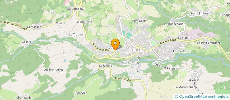 localisation de l'entreprise GITE ET AVENIR  PELUSSIN