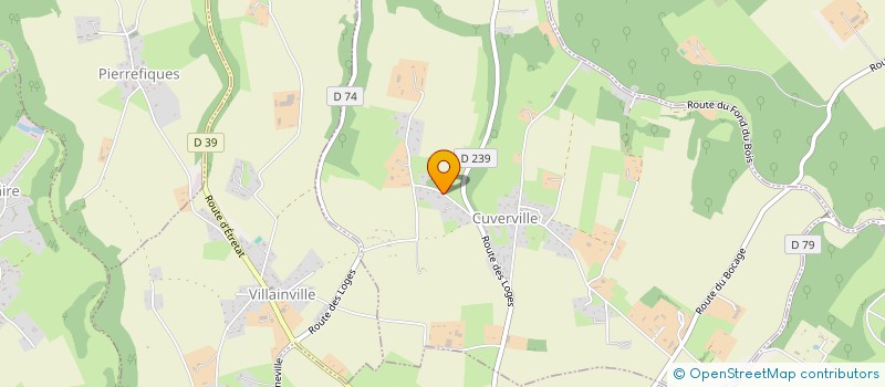 localisation de l'entreprise GITE ETRETAT  CUVERVILLE