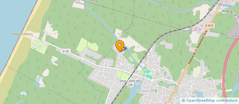 localisation de l'entreprise GITE KAINO  ONDRES