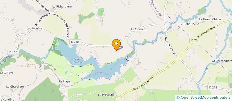 localisation de l'entreprise GITE LA BOUGUERIE  NOUES DE SIENNE