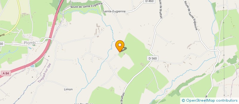 localisation de l'entreprise GITE LA FOUQUIERE  TIREPIED-SUR-SEE