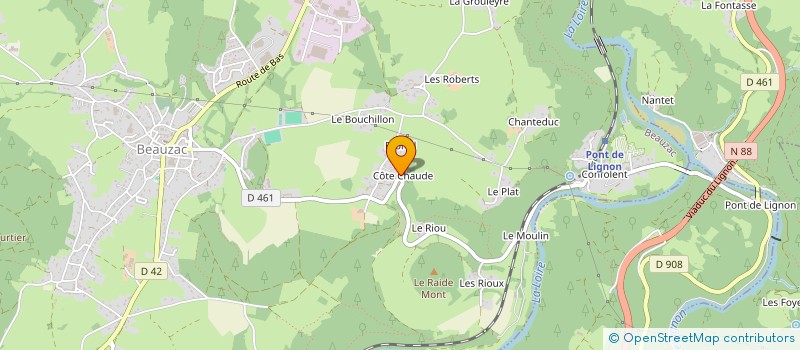 localisation de l'entreprise GITE LA GRANGE DE L EFFRAIE à BEAUZAC