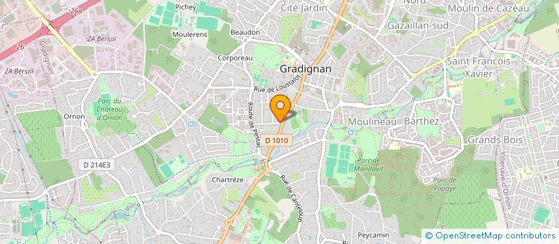 localisation de l'entreprise GITE LA LAUZIERE  GRADIGNAN