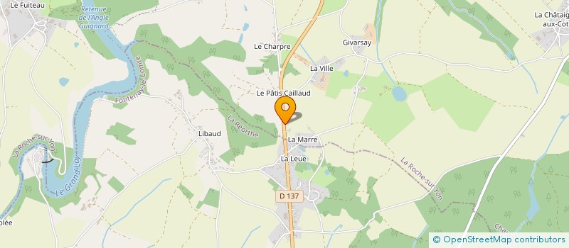localisation de l'entreprise GITE LA MAISON SIMON à CHANTONNAY